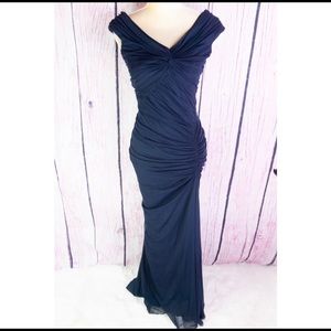 Tadashi Shoji Navy Blue Formal Dress